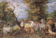 Jan Brueghel The Elder The Animals entering the Ark oil painting